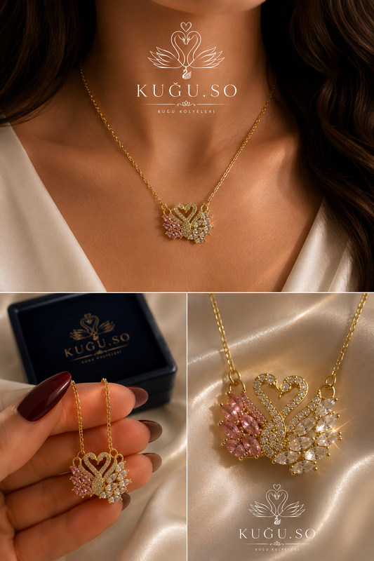 Royal Heart Swan Gold